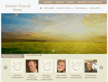 Tablet Screenshot of kerbowfuneralhome.com